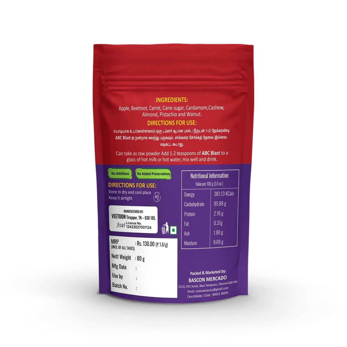 ABC Blast Nutera organic