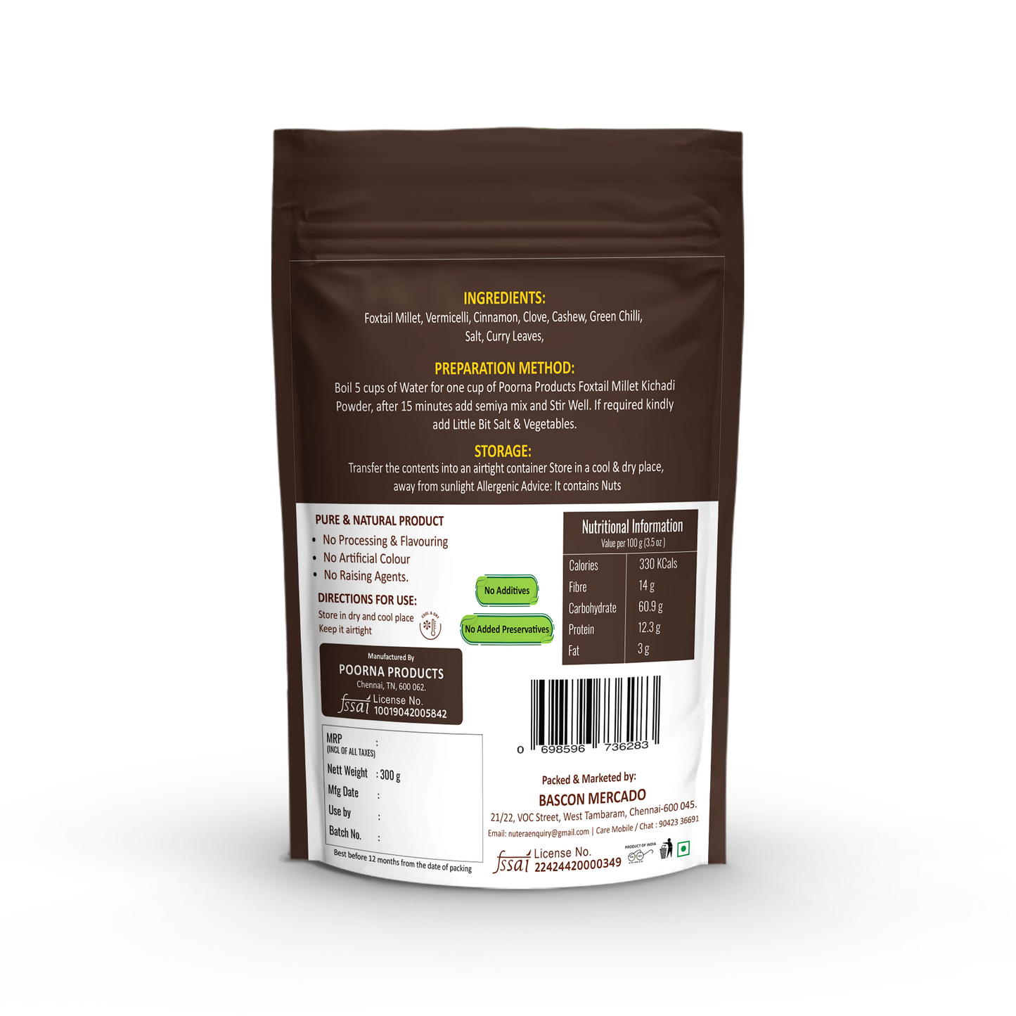 foxtail millet kichadi